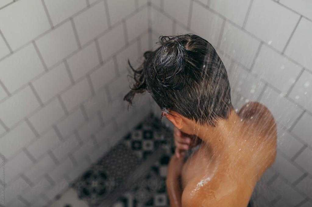 Long hair doctor brothers shower